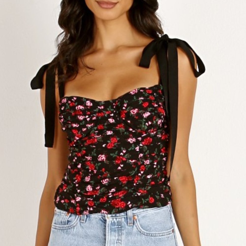 NWT For Loves & Lemons Tainted Bustier Top